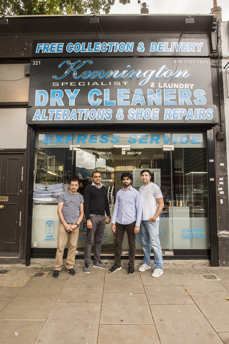 kennington dry cleaners team store front - Daniel Cobb - Locally grown