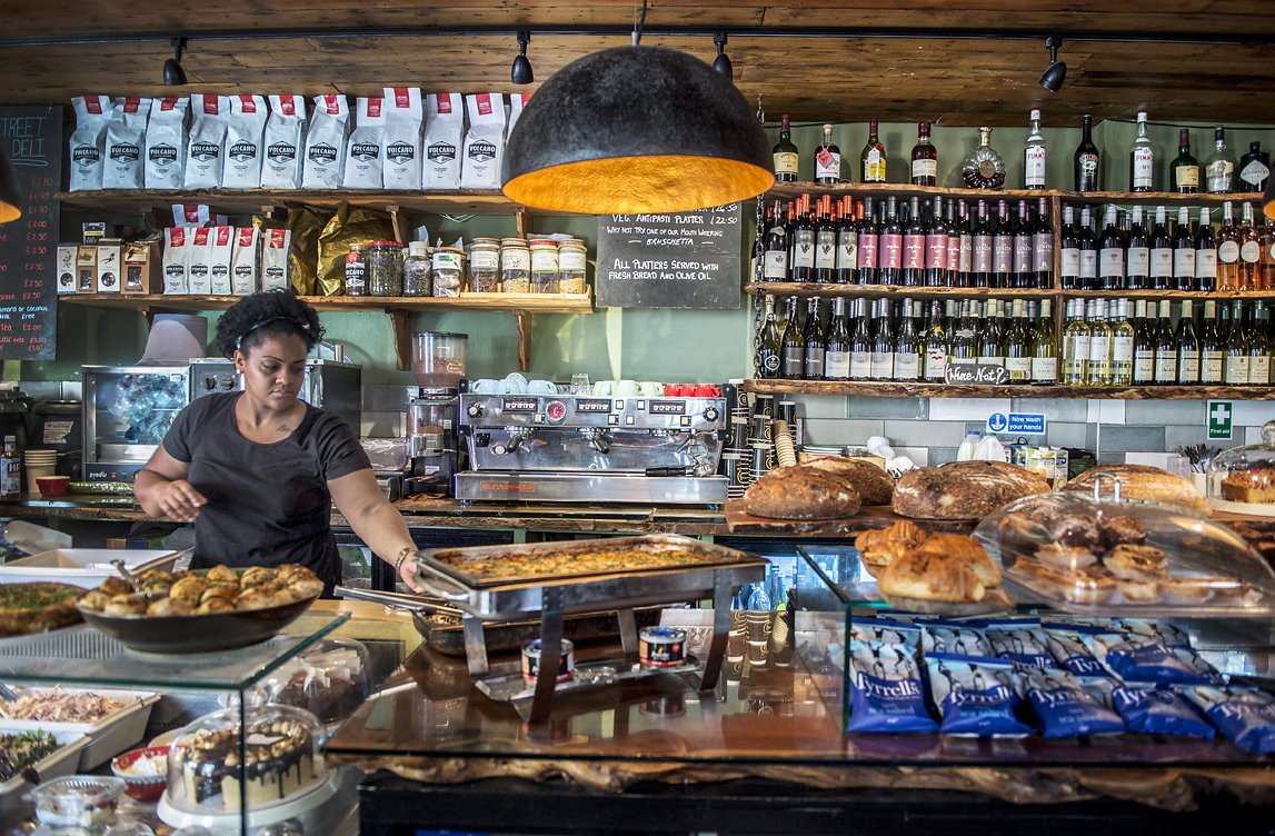 B Street Deli counter close up - Daniel Cobb - Locally grown