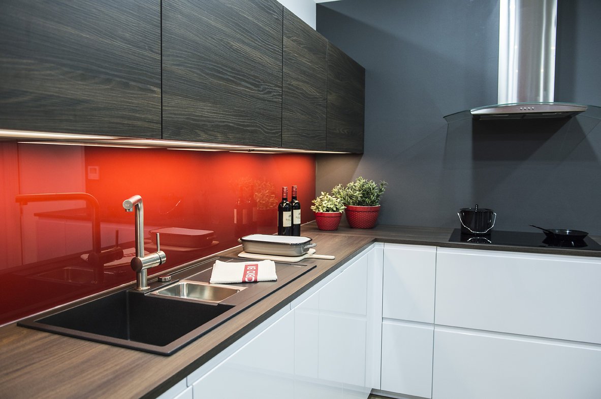 Nolte Kitchens red back splash